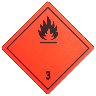 Etiquette pour matières dangereuses - Matières liquides inflammables, classe 3 | Antalis CH