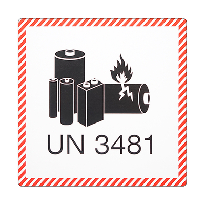 Gefahrgutetikette - Lithium-Ionen Batterie UN 3481 | Antalis CH