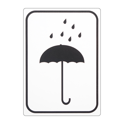 Étiquette d'avertissement - Parapluie (noir) | Antalis CH