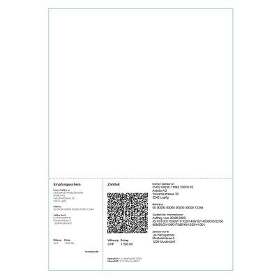 QR Rechnungspapier