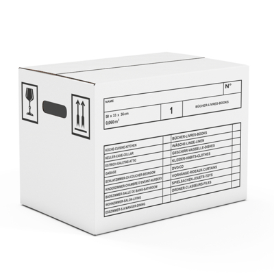 Carton de déménagement Master'in Access, carton pour livres, 486 x 316 x 333 mm | Antalis CH