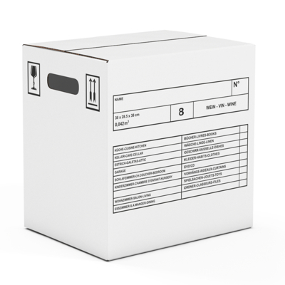 Umzugsbox Master'in Access, Weinkarton für 12 Flaschen, 365 x 272 x 354 mm | Antalis CH