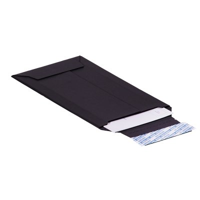 Mikrowell-Versandtaschen BRIMAIL, schwarz