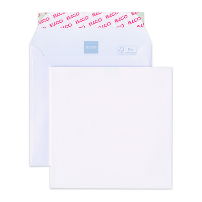 Elco premium 145 x 145mm 120gm2 patte autoadhésive sans fenêtre