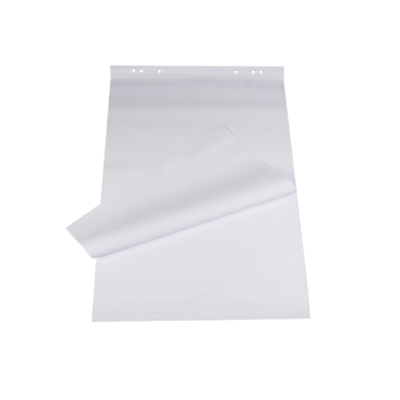 Flip Chart Block weiss Block zu 20 Blatt Frontansicht liegend