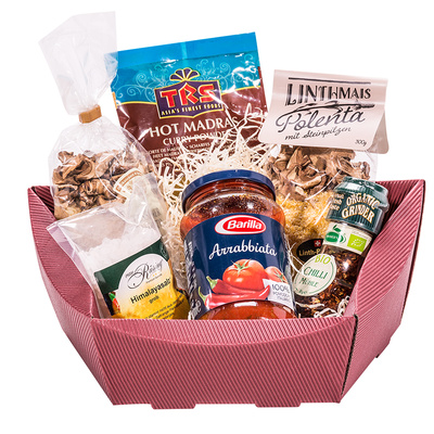 Geschenkkorb bordeaux Anwendung