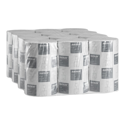 Katrin Plus Papier-Handtuchrolle S, 100 % Zellstoff, 2-lagig, Paket zu 12 Rollen, 97494 | Antalis CH