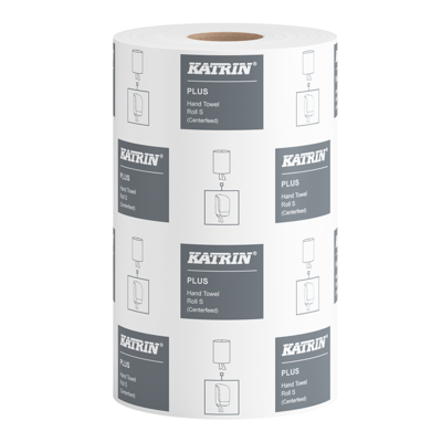 Katrin Plus, Handtuchrolle S, 100 % Zellstoff, 1-lagig, 205 x 230 mm, 435 Blatt, 64427 | Antalis CH