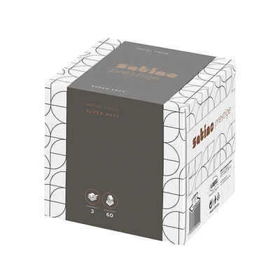 Kosmetiktücher Satino prestige, 100 % Zellstoff, 3-lagig, Würfelbox, 210600