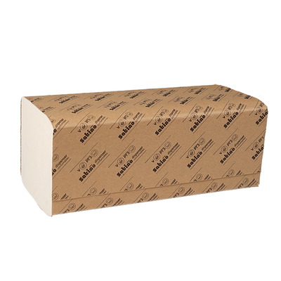Satino prestige Falthandtücher, 100 % Zellstoff, V-Falz, 2-lagig, 250 x 230 mm, 276640 | Antalis CH