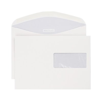 Nautilus Classic C5 100gm2 gommé fenêtre à droite