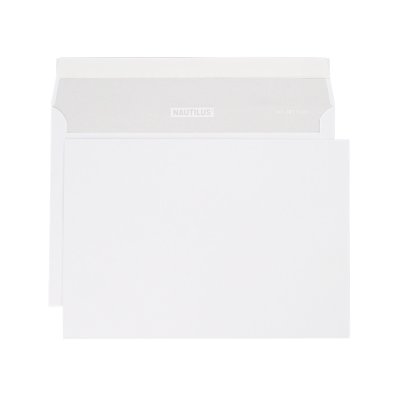 Nautilus SuperWhite C5 100gm2 Haftklebestreifen ohne Fenster