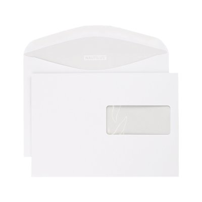 Nautilus SuperWhite C5 100gm2 gommé fenêtre à droite