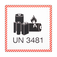 Gefahrgutetikette - Lithium-Ionen Batterie UN 3481 | Antalis CH