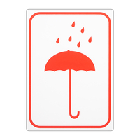 Warnetikette - Regenschirm (rot) | Antalis CH