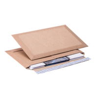 Brimail Mikrowell-Versandtasche, braun, im Querformat mit Selbstklebeverschluss