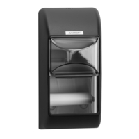 Katrin Toilettenpapierspender, 2 Rollen, schwarz, 104452 | Antalis CH