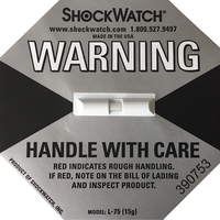 Stossindikator ShockWatch Label 15 g, grau