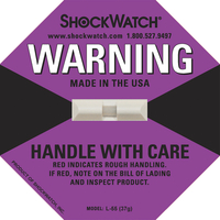 Stossindikator ShockWatch Label 37 g, blaulila