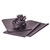 Seidenpapier, schwarz