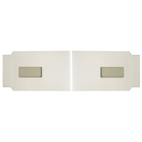 Enveloppe avec fenêtre C4, blanc, fenêtre à gauche et droite