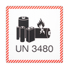 Gefahrgutetikette - Lithium-Ionen Batterie UN 3480 | Antalis CH