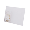 Carte deuil Rose blanc