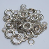 Ösen, mit Scheiben, silber, 11mm, Schachtel zu 500 Paar