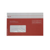 Dokumententasche aus Papier C6/5, vollf. rot bedruckt, Fenster links (postkonform)
