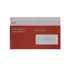 Dokumententasche aus Papier C6/5, vollf. rot bedruckt, Fenster rechts (postfkonform)