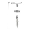 Stadur, Mounting System Clip, Silver, 10mmx10mm, 1 set