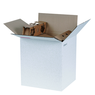 Cartons pour bouteilles de vin, blanc - Premium