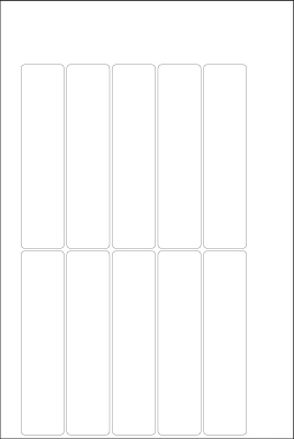World Series Labels White permanent