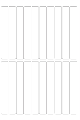 World Series Labels White permanent
