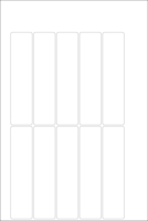 World Series Labels White permanent