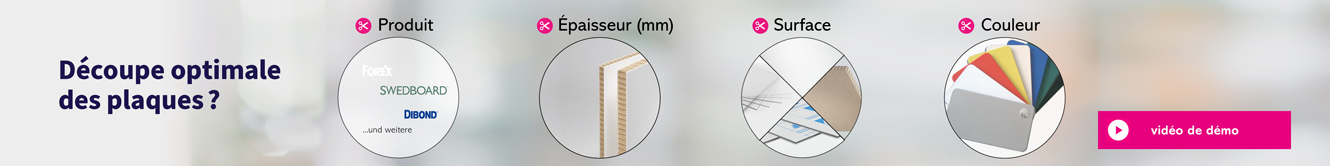 Antalis EasyCut: Outil de découpe de panneaux. Utilisation optimale lors de la découpe des panneaux.