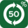 50% RECYCLING